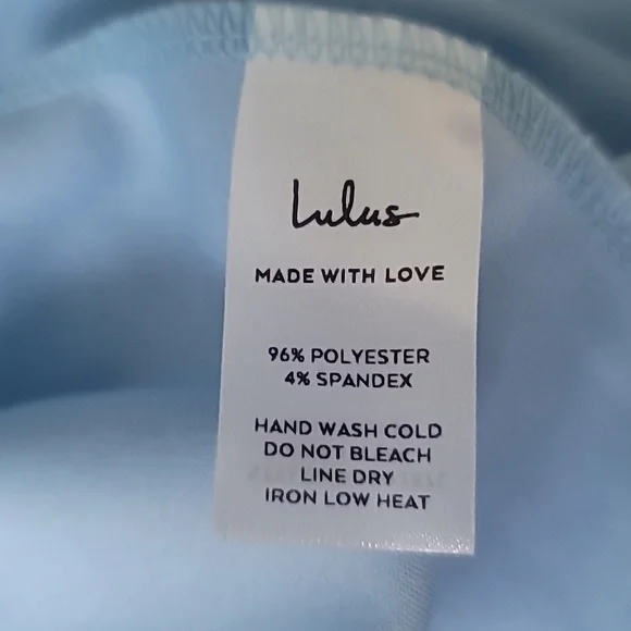 LuLu's Women's Prom Dress Elegant Powder Blue One-Shoulder Dress Pastel Sz M NWT - Picture 7 of 7